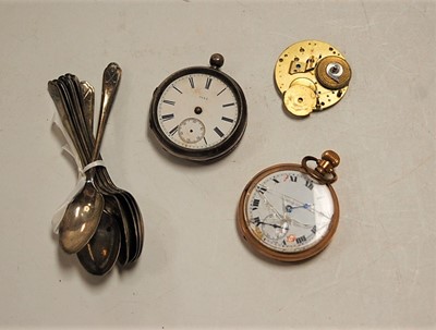 Lot 300 - A Victorian silver cased open faced pocket...