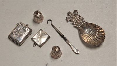Lot 309 - A small collection of miscellaneous silver...