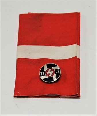 Lot 320 - A Deutsche Jugend lapel badge; together with...