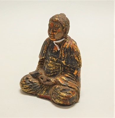 Lot 480 - A cast iron polychrome painted and lacquered...