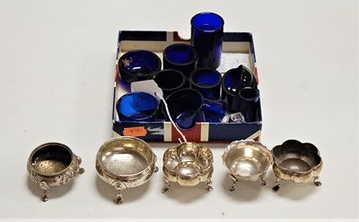 Lot 485 - A 19th century silver open salt, of squat...