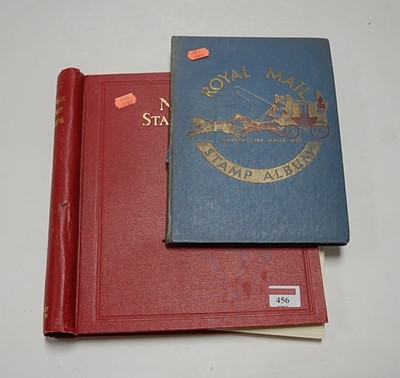 Lot 456 - A schoolboy stamp collection contained in two...