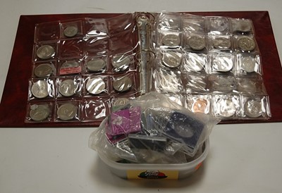 Lot 474 - A collection of assorted coins, mainly being...