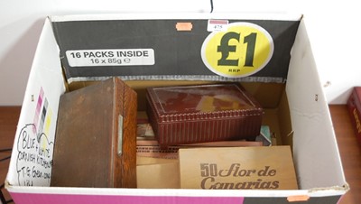 Lot 475 - A box of miscellaneous items, to include loose...