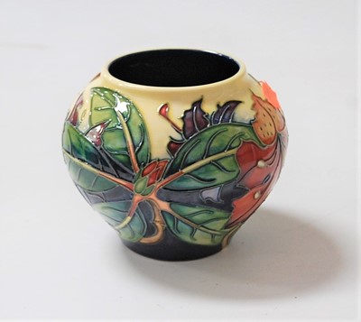 Lot 199 - A modern Moorcroft pottery vase, of squat...