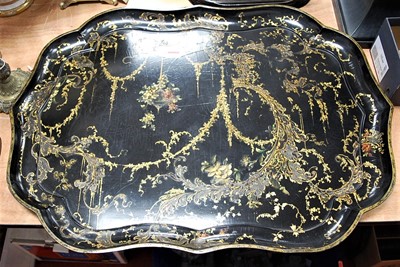 Lot 100 - A large Victorian papier-mache and polychrome...