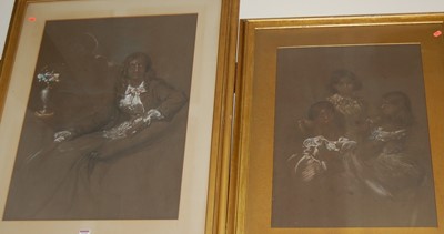 Lot 1029 - 19th century school - Portrait study of...
