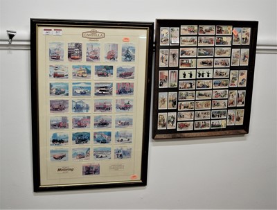 Lot 587 - A framed set of Castello cigar cards, a series...