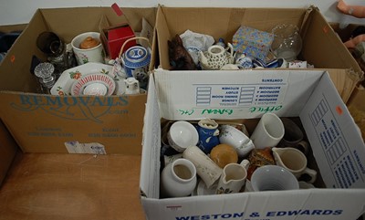 Lot 593 - Three boxes of miscellaneous items, to include...