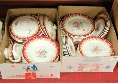 Lot 596 - A Bristol China twelve place setting dinner...