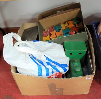 Lot 605 - A box of miscellaneous childrens toys and...