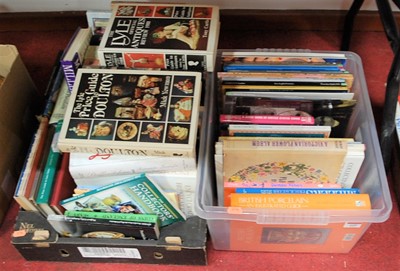 Lot 609 - Two boxes of miscellaneous antique reference...