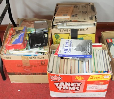 Lot 614 - Three boxes of miscellaneous books, mainly...
