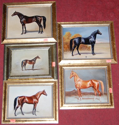 Lot 1046 - Natalia Leonova- Five various original oil...