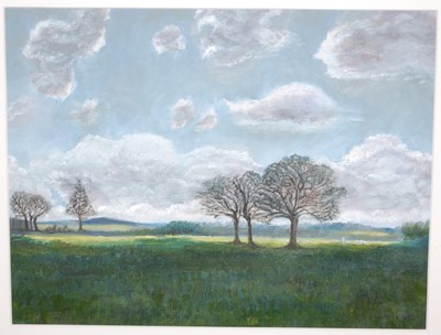Lot 1051 - Contemporary school - Landscape scene, acrylic;...