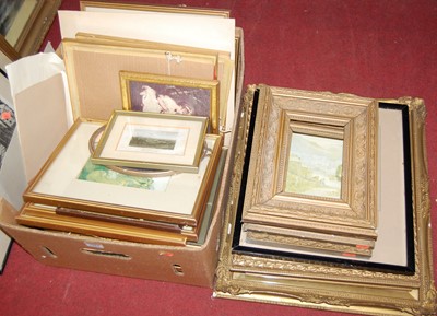 Lot 1084 - A quantity of assorted pictures, prints and...
