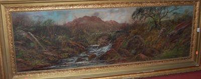 Lot 1099 - Becker - River landscape, oil on board, 46 x...