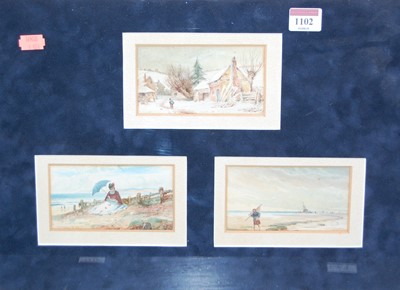 Lot 1102 - Early 20th century school - Vignette of three...