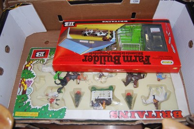Lot 1588 - A Britains Deetail riding school gift set, in...