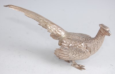 Lot 228 - A German silver table ornament modelled as a pheasant