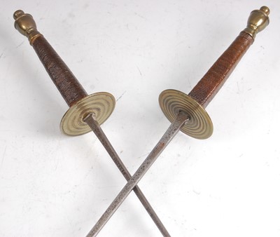 Lot 176 - A par of mid-20th century French epees