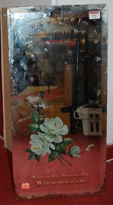 Lot 551 - An early 20th century small advertising mirror,...