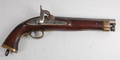 Lot 36 - A Victorian percussion pistol
