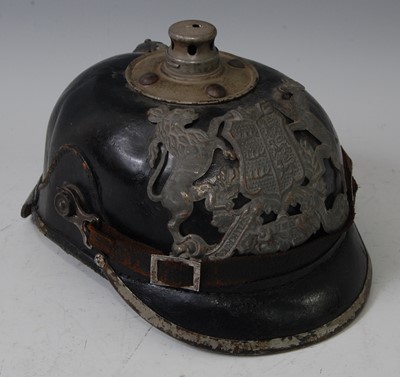 Lot 128 - An Imperial German Wurttenberg Pickelhaube
