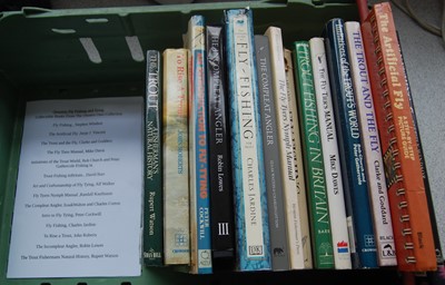 Lot 250 - A collection of fishing related books to include
