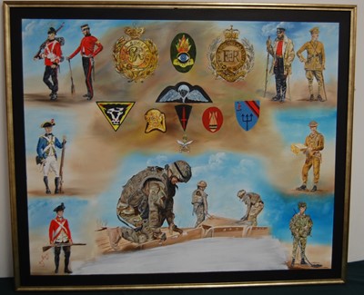 Lot 157 - A large contemporary oil on canvas