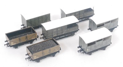 Lot 599 - Seven post-war Hornby Dublo tin plate GW...