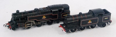Lot 623 - Two Hornby Dublo tank locos: EDL18 2-6-4 BR...
