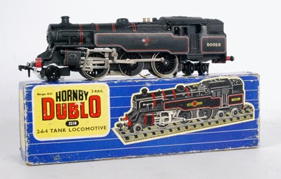 Lot 654 - 3218 Hornby-Dublo 2-6-4 tank loco BR 80059...