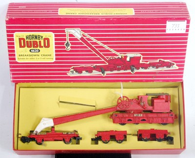 Lot 733 - 4620 Hornby Dublo breakdown crane, matt, with...