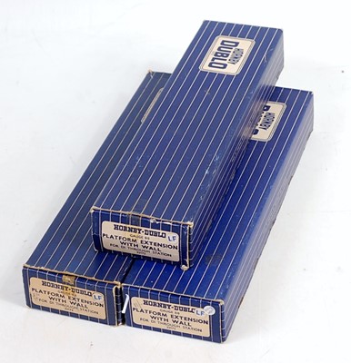 Lot 756 - Three Hornby Dublo platform extensions with...