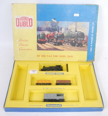 Lot 884 - 2006 Hornby Dublo 2-rail 0-6-0 tank goods set...