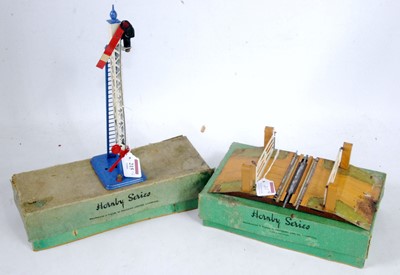 Lot 215 - 1933-8 Hornby No. 2E signal Home, lighter blue...