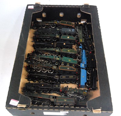 Lot 413 - Large tray containing 15 tender and tank locos,...