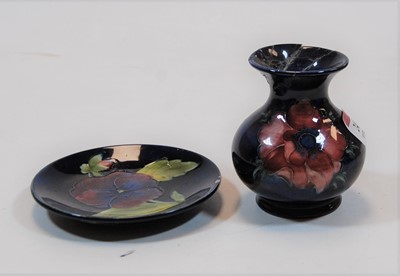 Lot 249 - A Moorcroft Pottery vase in the Hibiscus...
