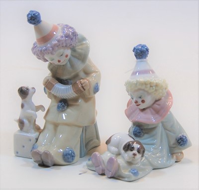 Lot 256 - A Lladro porcelain figure of a young clown,...