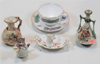 Lot 265 - A Royal Worcester blush ivory jug, having...