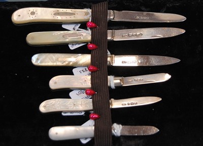 Lot 274 - Six various 19th century and later silver...