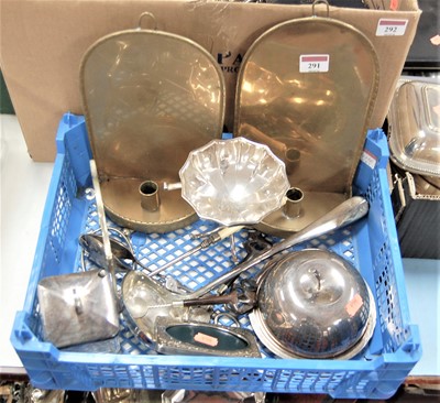 Lot 291 - A collection of metalware, to include a...