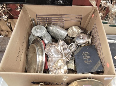 Lot 292 - A collection of various silver plated wares,...