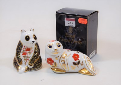 Lot 233 - A Royal Crown Derby paperweight in the form of...