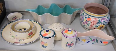 Lot 243 - A collection of assorted Poole Pottery, to...
