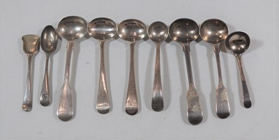 Lot 406 - A Victorian silver salt spoon, in the Fiddle...