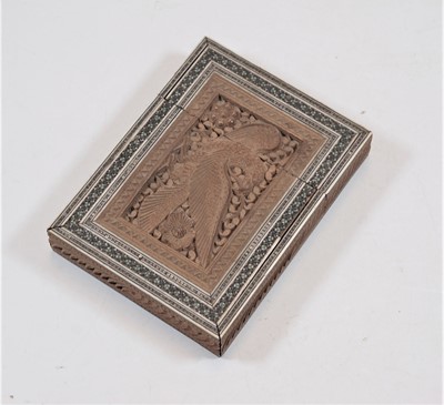 Lot 443 - A late 19th century Anglo-Indian carved...