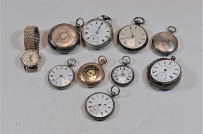 Lot 449 - An early 20th century silver cased open faced...