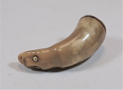 Lot 450 - A late Victorian Scottish(?) natural horn...